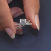 1.25 CT Emerald Crossover Pavé Ring handshot Video