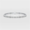 5 CT Emerald Cut Diamond Bezel Tennis Bracelet