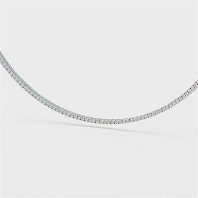 4.61 Carat Diamond Line Necklace
