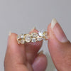 1.30 CT Multi Shape Diamond Cluster Ring in Bezel Setting