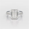 1.5 CT Lab Diamond Three Stone Emerald Cut Ring