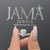 1.55 CT Heart Cut Lab Diamond Chevron Halo Ring (Ready for Delivery)