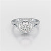 1.71 CT Round Cut Halo Lab Diamond Ring