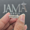 0.76 CT Pear & Round Diamond Bezel Eternity Band Ring (Ready for Delivery)