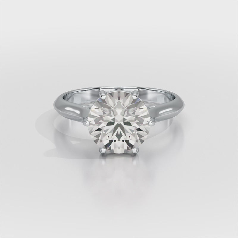 3.09 CT Diamond Solitaire Engagement Ring Lab Grown