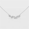 0.45 CT Baguette & Round Cut Diamond Chain Pendant