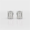 1 Ct Emerald Pair Solitaire Lab Diamond Earrings