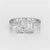 1.8 CT Emerald and Pear Lab diamond Ring