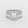 6.24 CT Classic Emerald Cut Lab Diamond Ring