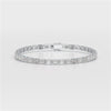 6.85 CT Emerald Cut Diamond Bezel Tennis Bracelet