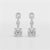13.31 CT Round Cut Dangle Drop Earring