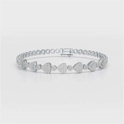 1.09 CT Diamond Lab Created Tennis Bracelet