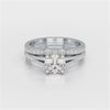 1.45 CT Round Cut Layered Lab Diamond Ring