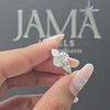 2.70 CT Lab Diamond Oval & Pear Cut Three Stone Ring (Ready for Delivery)