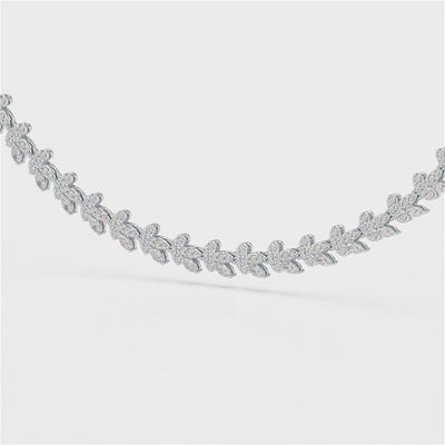 5.14 CT Marquise Shape Lab Grown Diamond Necklace