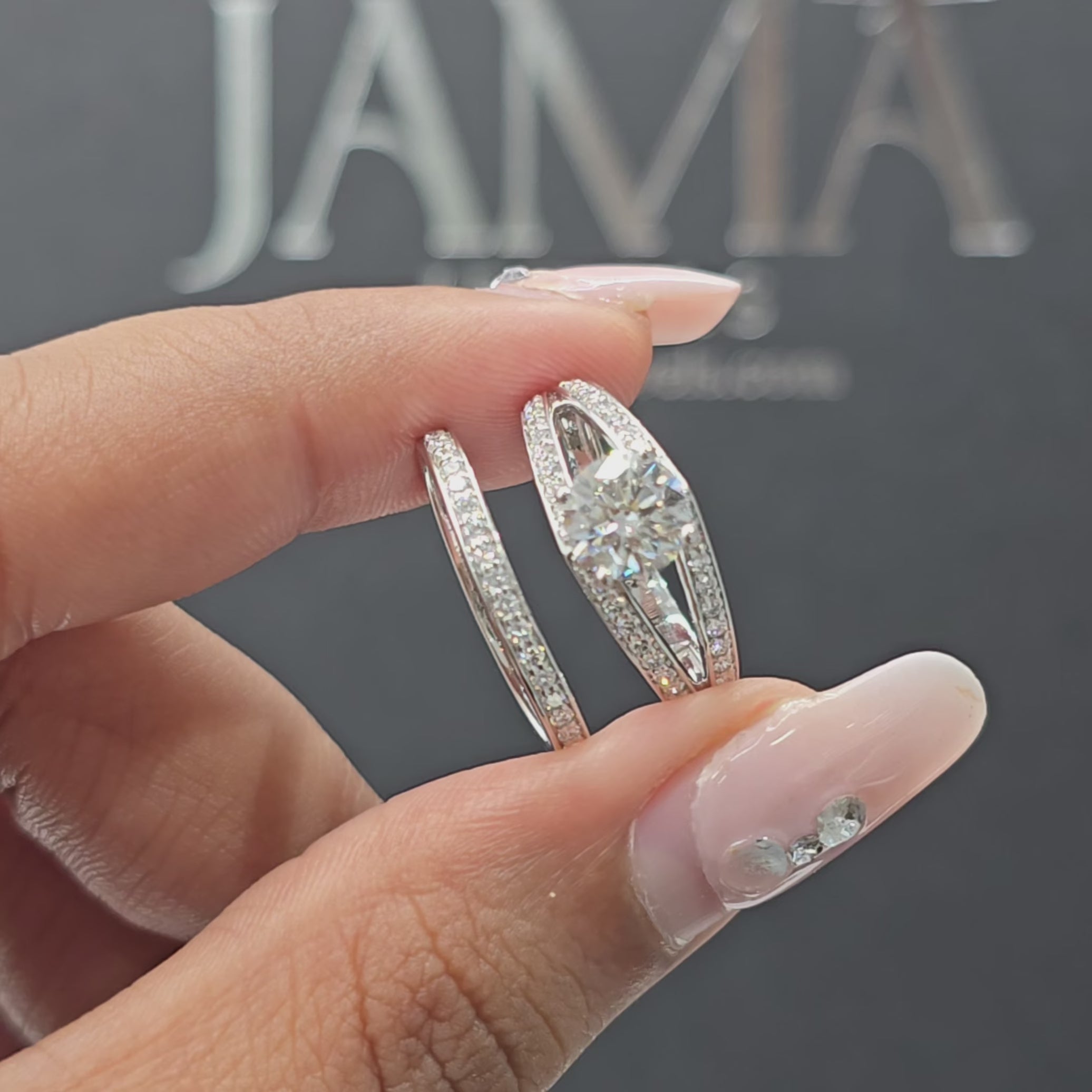 1.55 CT Multi Layer Round Diamond Ring with a Band (Ready for Delivery)