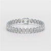 16 CT Lab Diamond Oval Cut Tennis Bracelet