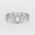 1.3 CT Three Stone Emerald Oval Cut Lab Diamond Ring