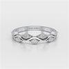 0.35 CT Twisted Ring with Marquise Cut Lab Diamonds