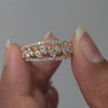 1.10 CT Multi Row Marquise and Round Diamond Ring Video
