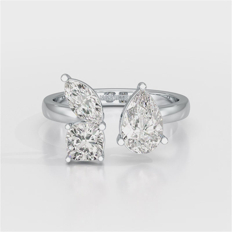 1.8 CT Lab Diamond Multi Shape Ring