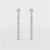 8.27 CT Lab Diamond Emerald Cut Dangle Drop Earring