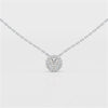 0.60 CT Round Cut Halo Lab Diamond Pendant
