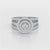 1.06 CT Halo Cluster Lab Diamond Ring