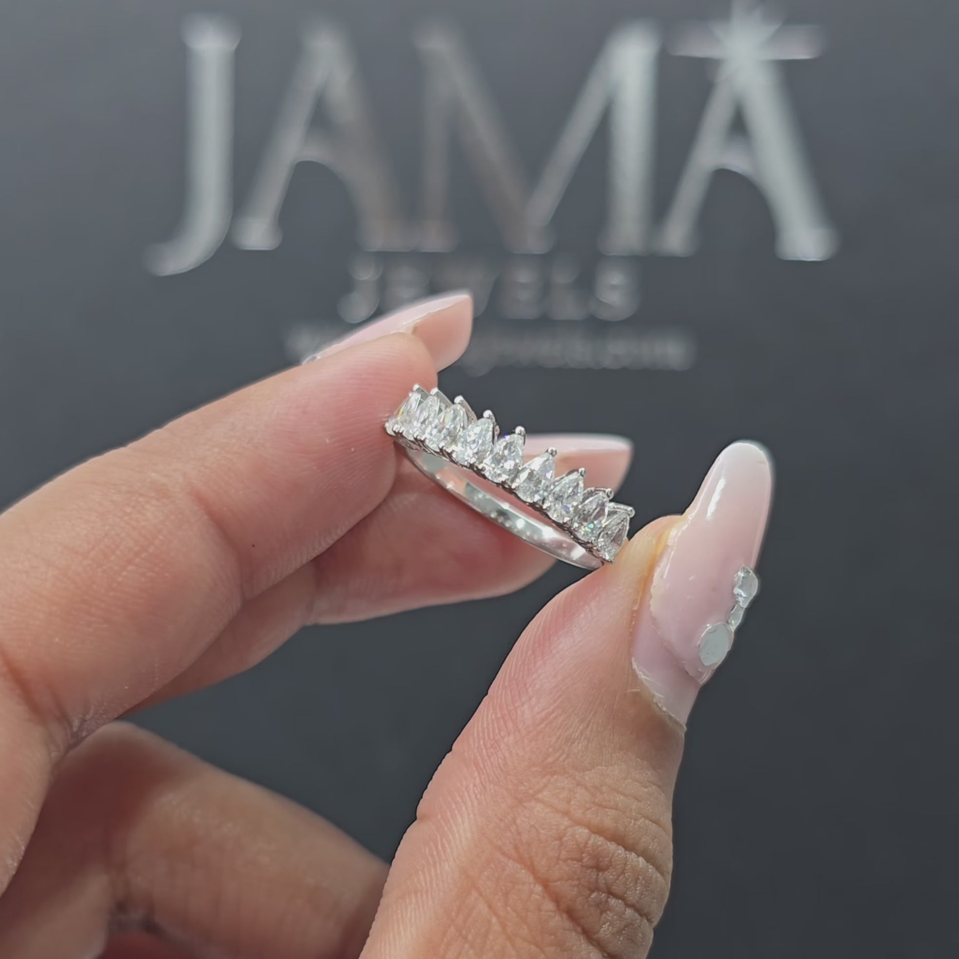 0.70 CT Pear Cut Lab Diamond Ring (Ready for Delivery)