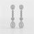 1.57 CT Pear Cut Lab Diamond Earring