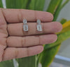 2.75 CT Emerald and Hexagon Shape Lab Diamond Drop Earring (Ready for Delivery)