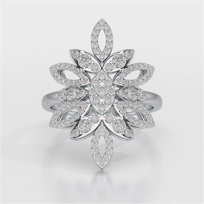 0.76 CT Lab Diamond Engagement Ring