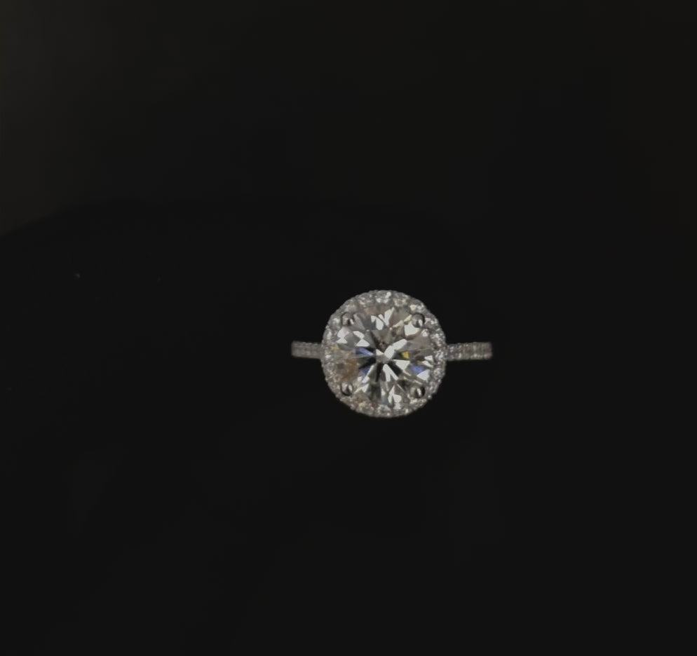 2.6 CT Round Cut Lab Diamond Ring (Ready for Delivery)
