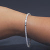 6.75 CT Emerald Cut Lab Diamond Tennis Bracelet