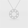 3.25 CT Round Cut Lab Diamond Pendant