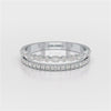 0.45 CT Lab Diamond Half Eternity Ring