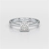 1 Ct Princess Cut Solitaire Lab Diamond Engagement Ring