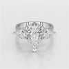 5 CT Pear Cut Lab Diamond Ring