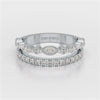 1 CT Marquise and Round Shaped Lab Diamond Ring