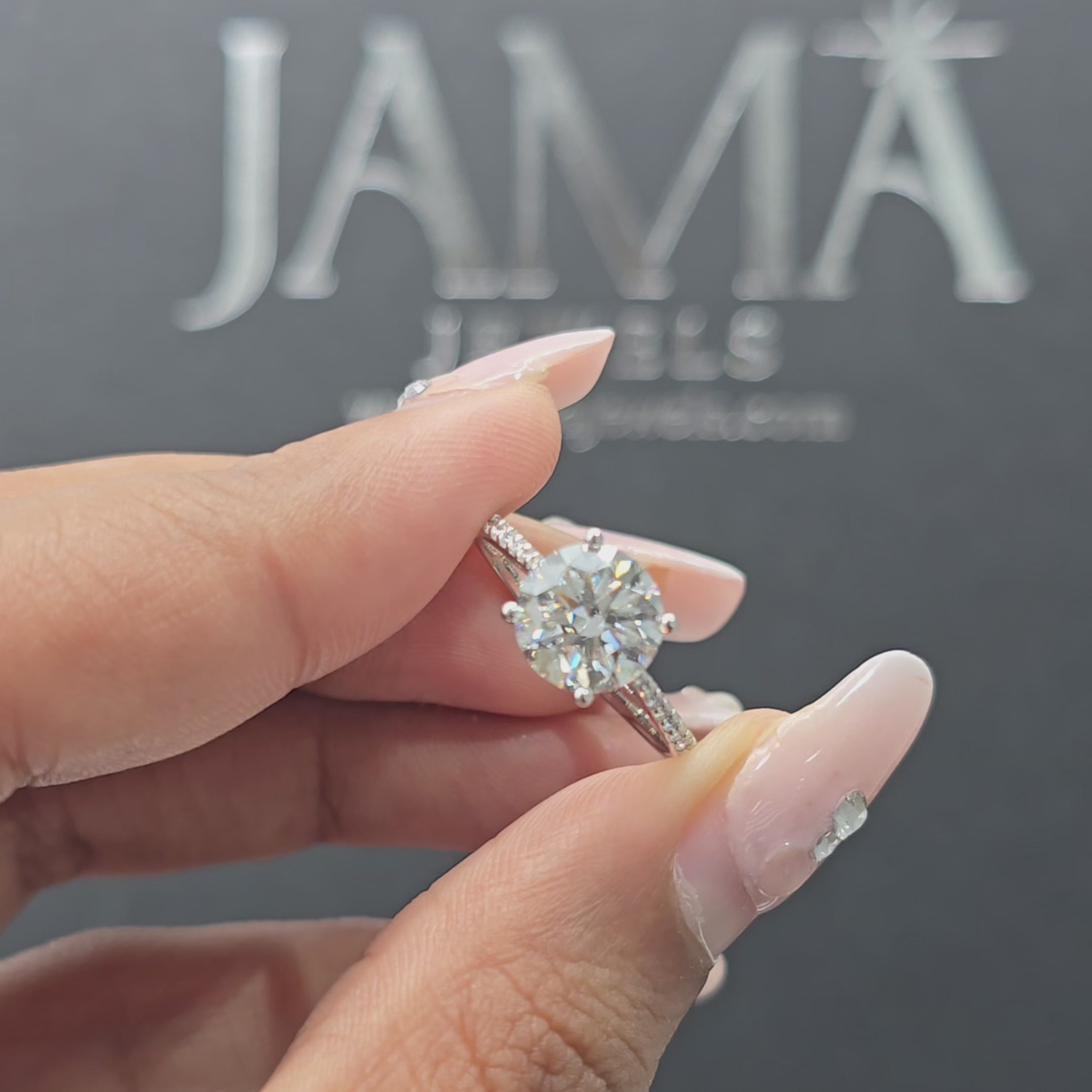 2.15 CT Round Cut Lab Diamond Ring (Ready for Delivery)