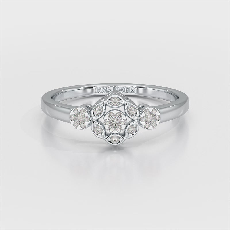 0.15 CT Round Cut Lab Grown Diamond Ring