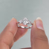 1.3 CT Three Stone Lab Diamond Ring