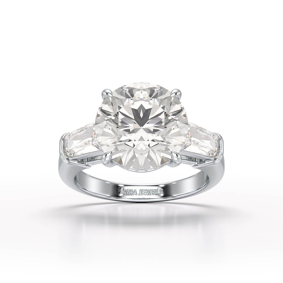 6.56 CT Three Stone Lab Diamond Ring